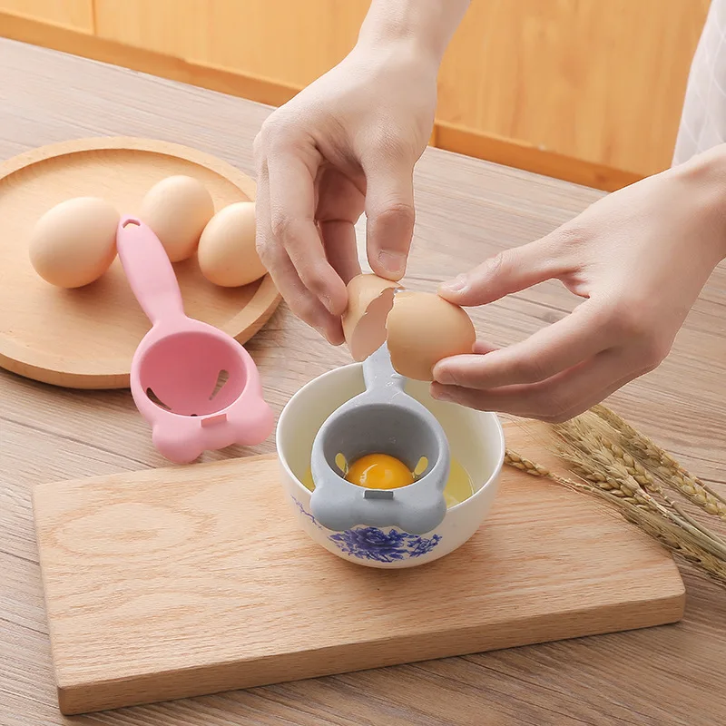 1PC Egg Yolk Separator Divider Plastic Convenient Household Eggs Tool Separates Sieve Cooking Baking Tool Kitchen Accessories