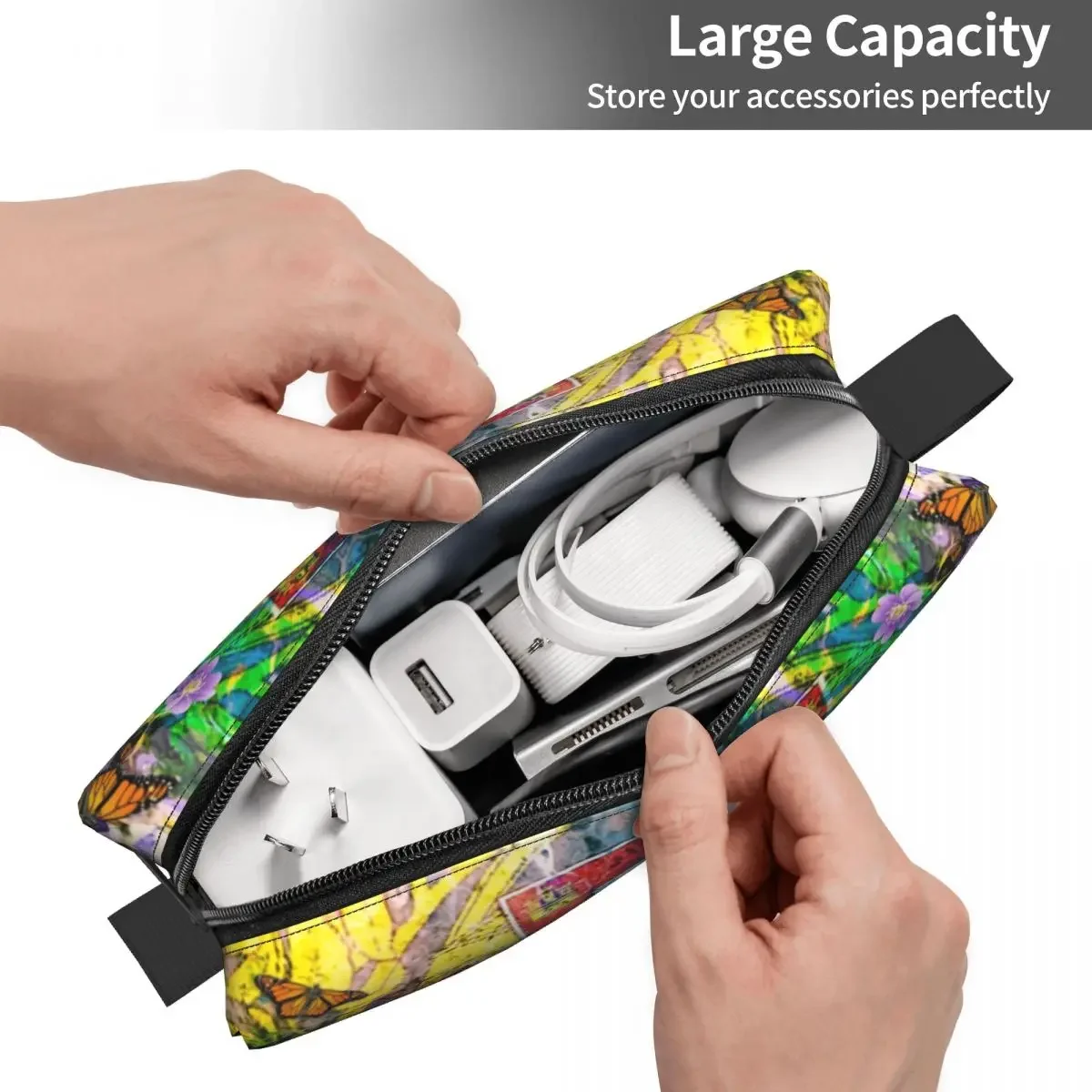 Portugal Art Makeup Bag Women Travel Cosmetic Organizer Kawaii Portuguese Storage Toiletry Bags