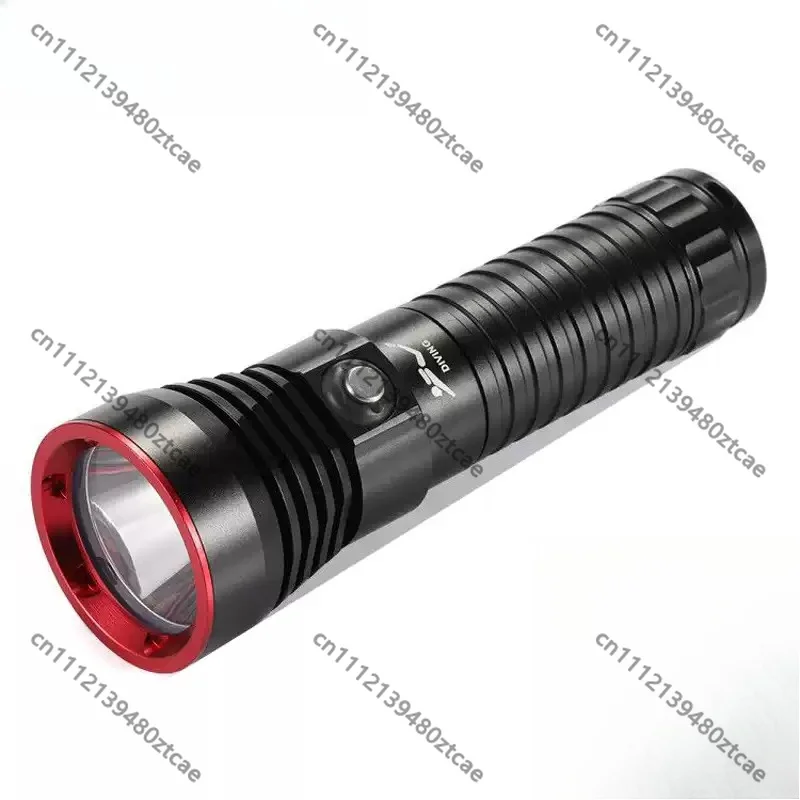 P70 Yellow Light Diving Flashlight High Bright Focus Long Range 100m Waterproof Underwater Photography Torch