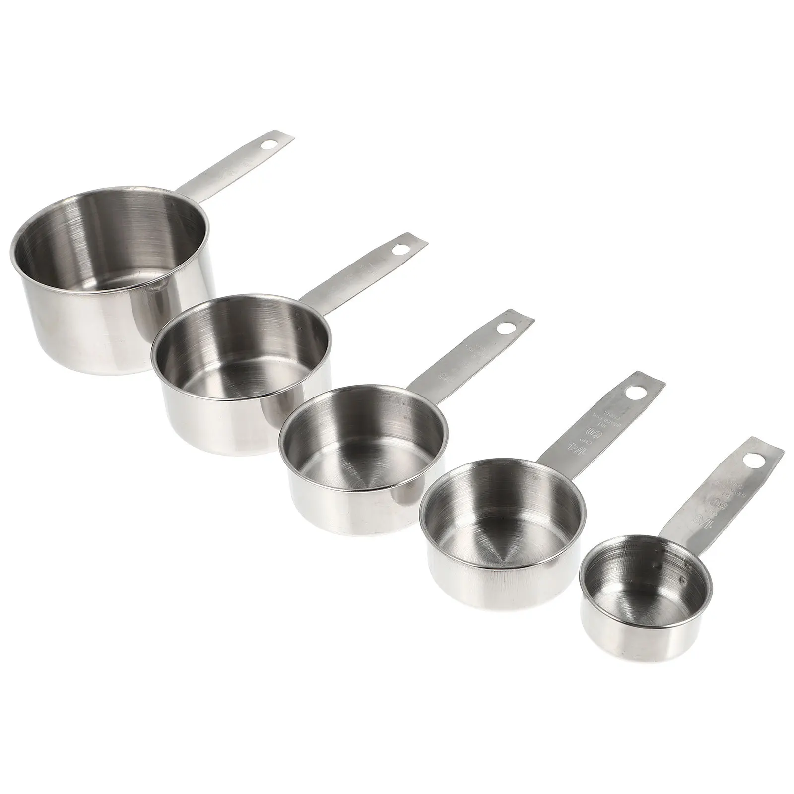 

5Pcs Stainless Steel Kitchen Measuring Spoons Flour Coffee Powder Scoop Set Practical Household Measuring Tools
