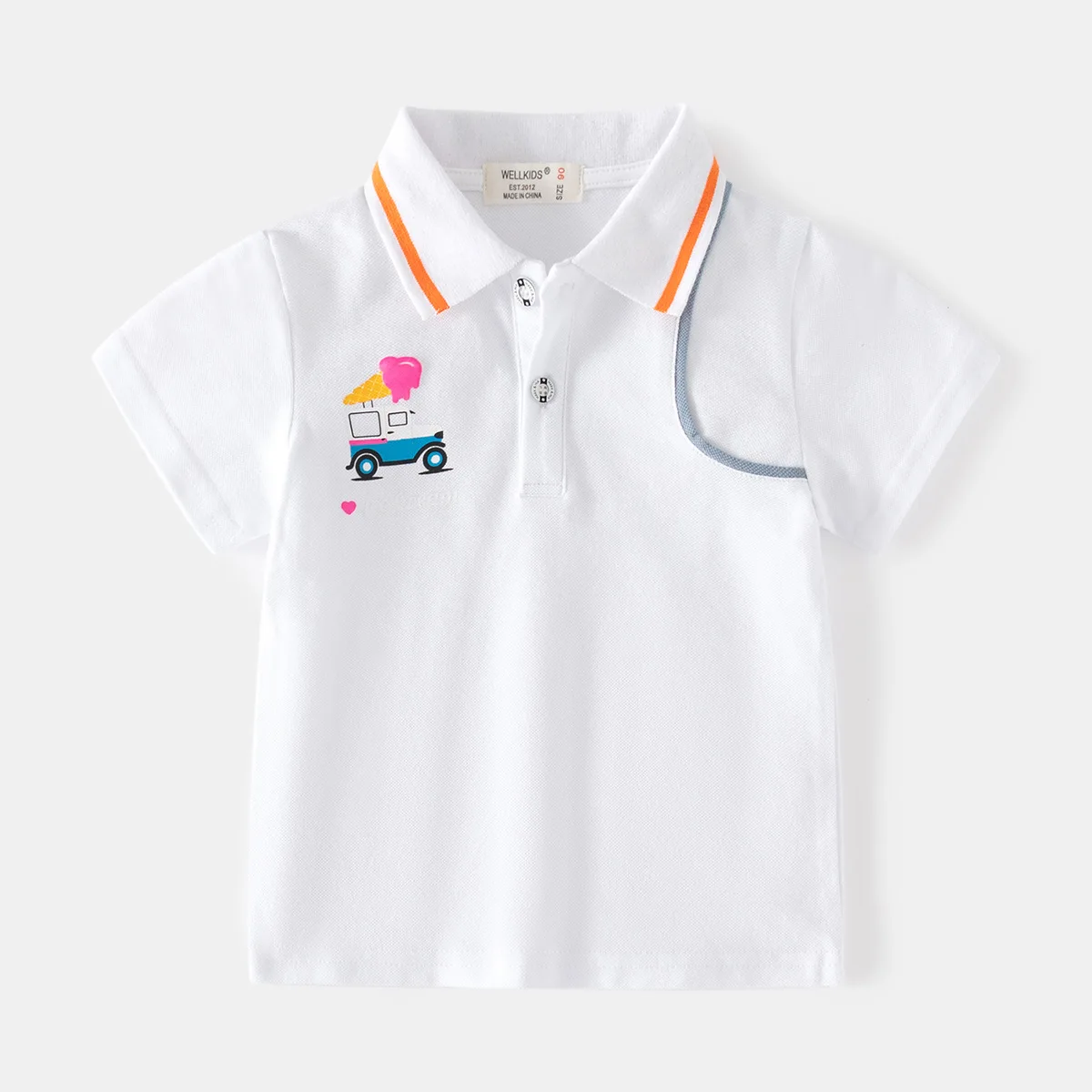 Perfect Summer Polo T-shirt for Your Little Boy Cotton and Comfortable Toddler Tee Kids Clothes