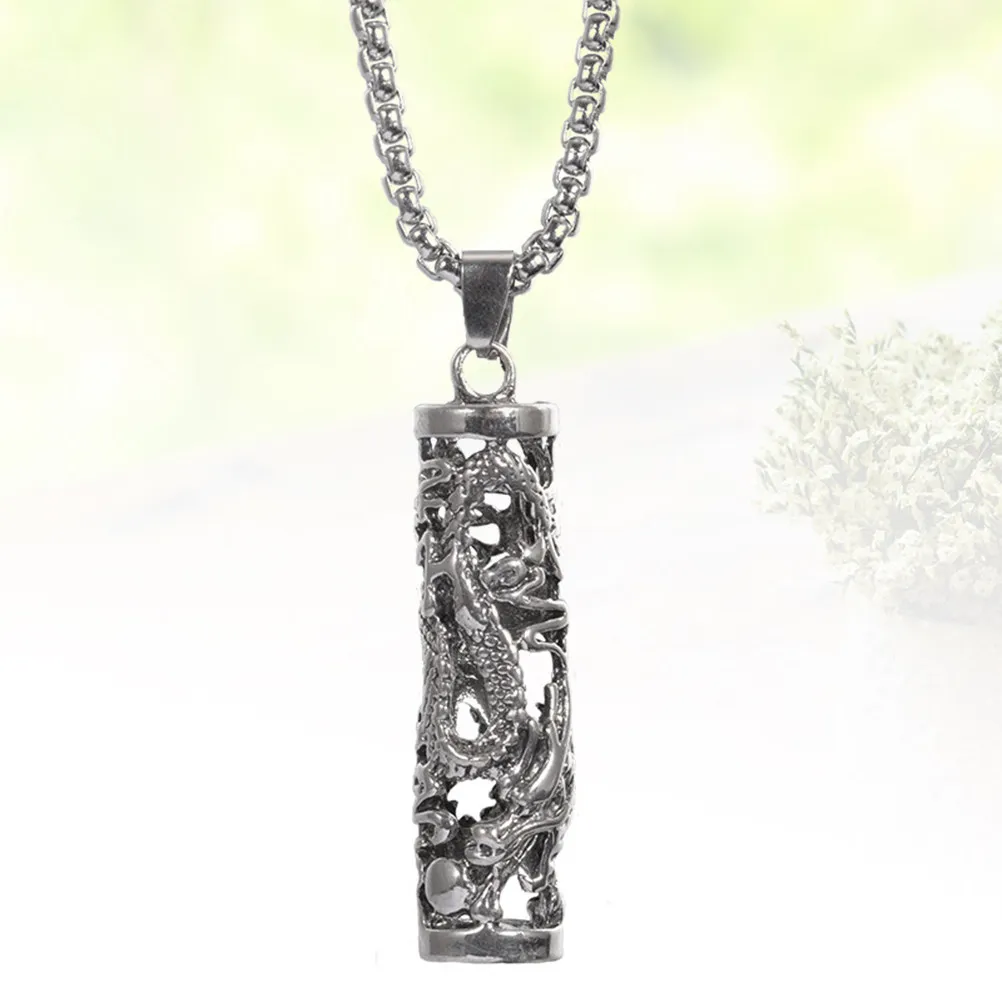 Pendant Necklace For Photo Shoot Accessory Winter Sweater Necklace Punk Men Gothic Alloy High Polish Smooth
