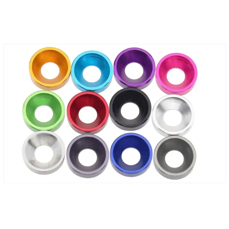 10pcs Metal Modified Mood Accessories, Washer Anti-virtual Position, Meson Color M3 Countersunk Head Gasket