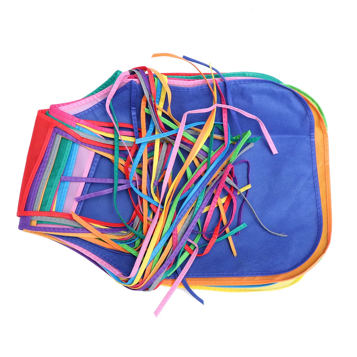 

12Pcs Childrens Art Aprons Non-Woven Quick Dry Long Ties for Painting Handmade Crafts Kids Apron Children Apron