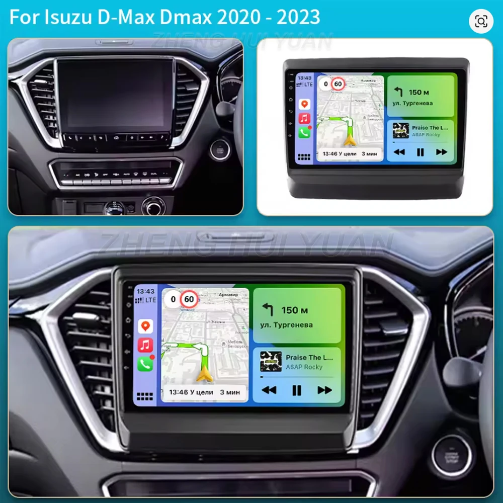 Для Isuzu D-Max Dmax 2020 2021 2022 2023: Автомагнитола Android 16 с мультимедиа Auto Carplay навигацией GPS