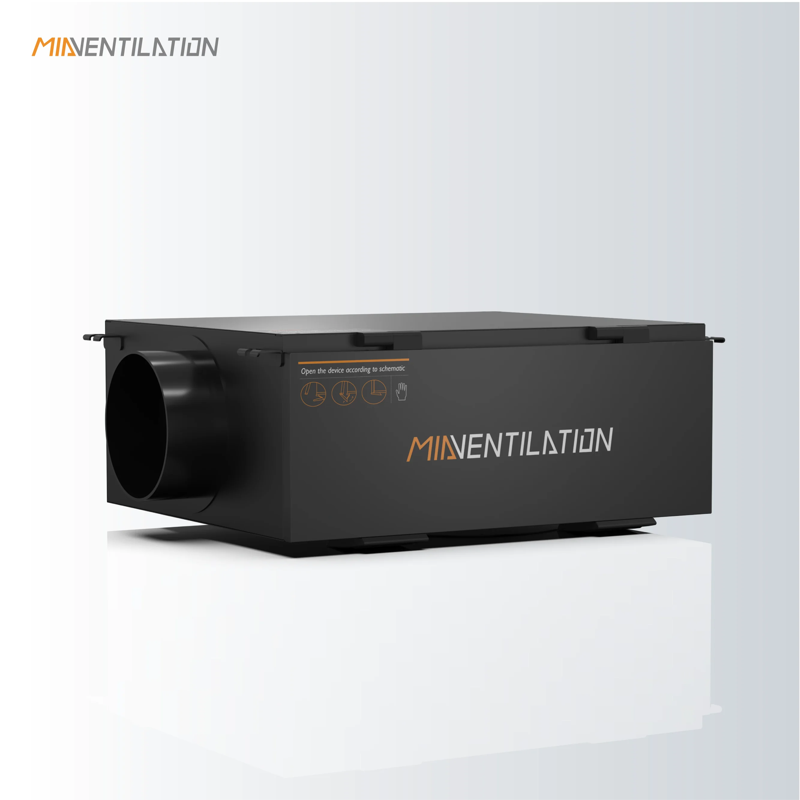 高級マンション向けスマートエアシステム 2500m³/h換気 HEPA H13フィルター搭載、空気質表示＆Tuyaクラウド対応