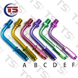 TS-Motor CNC 90 Degree Titanium Adjuster Throttle Cable Brake Clutch Wire Cable Adjuster Dirt Pit Bike Motorcycle Spare Parts1pc