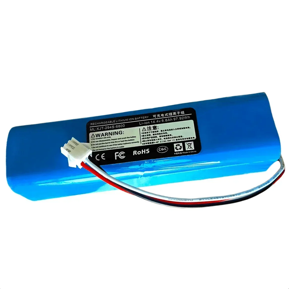 14,4 V 6800 mAh, adatto per Lydsto R1, Rodmi Eve Plus, M7 Pro, M8 Pro, M9, U6, batterie ricaricabili originali per aspirapolvere