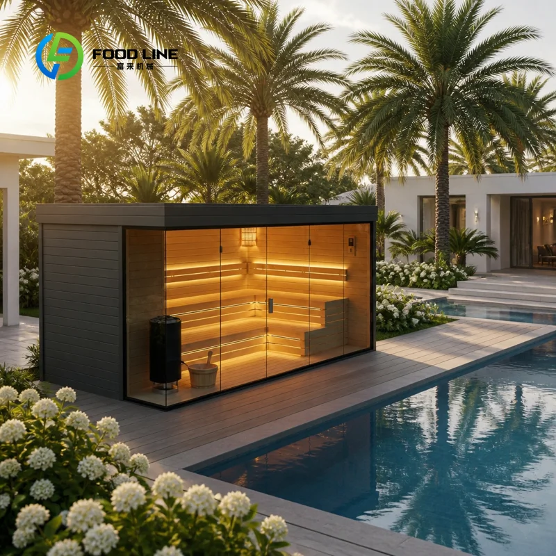 Custom made Outdoor Sauna Hut With Wide Adaptable Global Voltage Custom Stove Outdoor Square Sauna