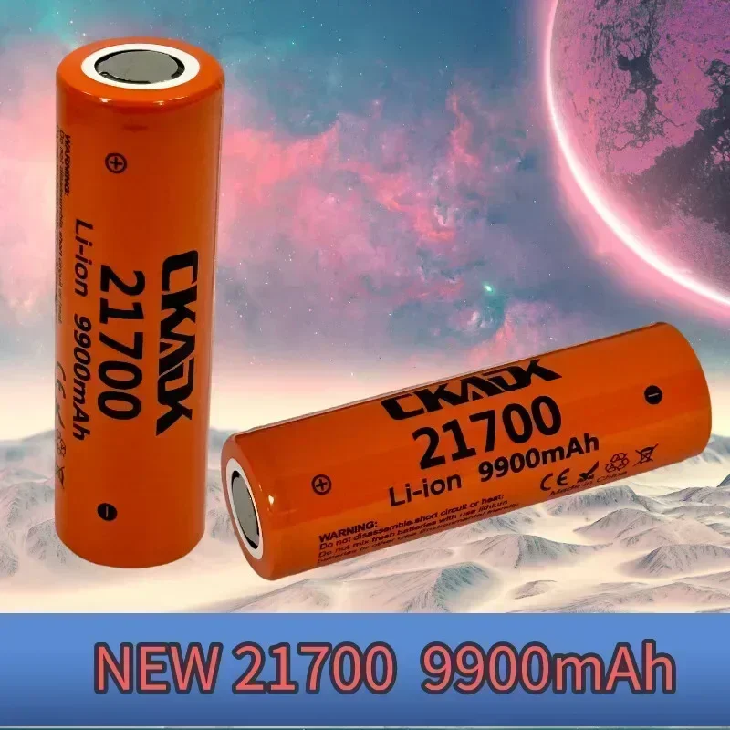 New Li-ion 21700 9900mah 3.7V Rechargeable Lithium Battery Toy, Flash Fan, Water Spray Fan, Flashlight, Radio Li - Ion Battery