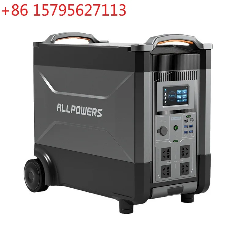 

ALLPOWERS: Мощный портативный аккумуляторный источник питания для автодомов и активного отдыха, 4000 Вт, инвертор для накопления энергии