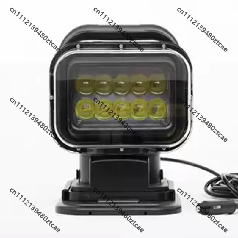 50W Wireless Remote Control LED Off‑Road Spotlight,Roof Suction Cup Vehicle Search Light,Marine Searchlight