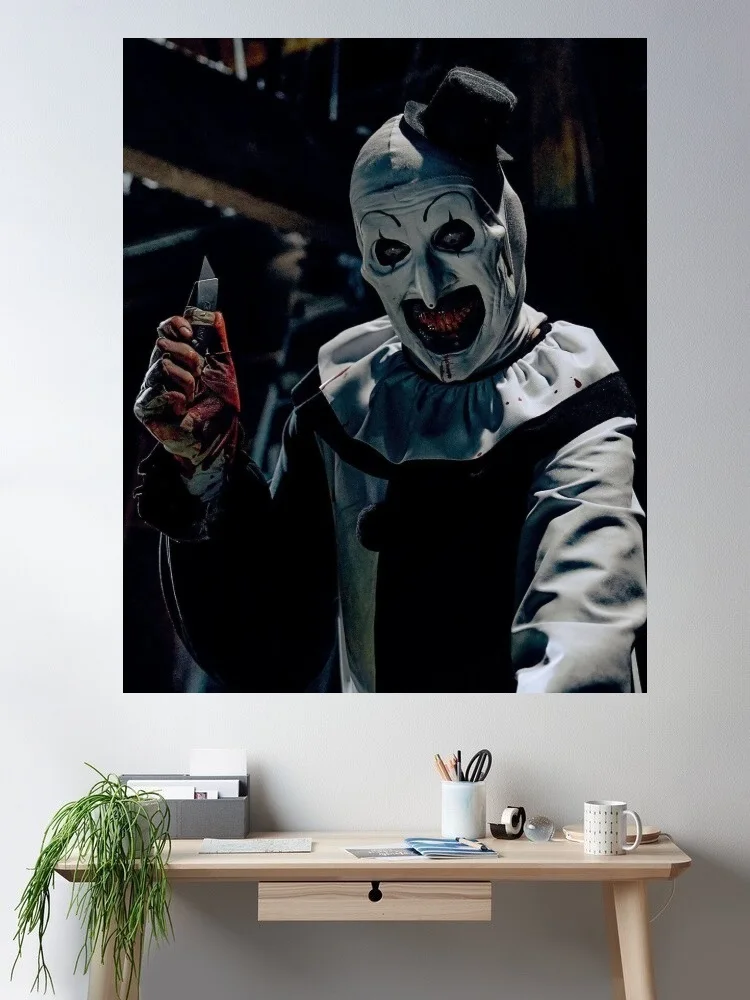 

2023 Terrifier 3 Movie Canvas POSTER ,Home Decor Wall art painting