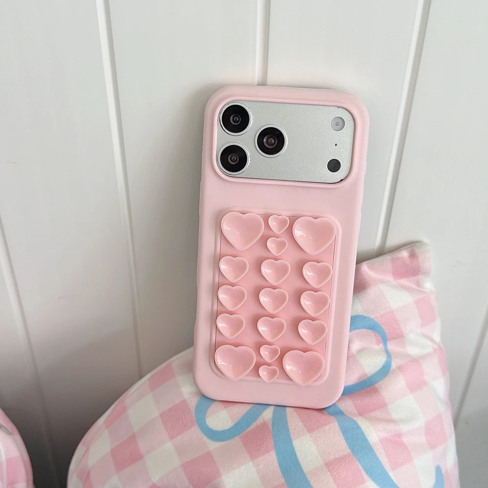 3D Suction Cup Silicone Phone Case for iPhone 18 17 16 15 14 13 Pro Max Adsorption Strong Multi Function Shockproof Back Cover
