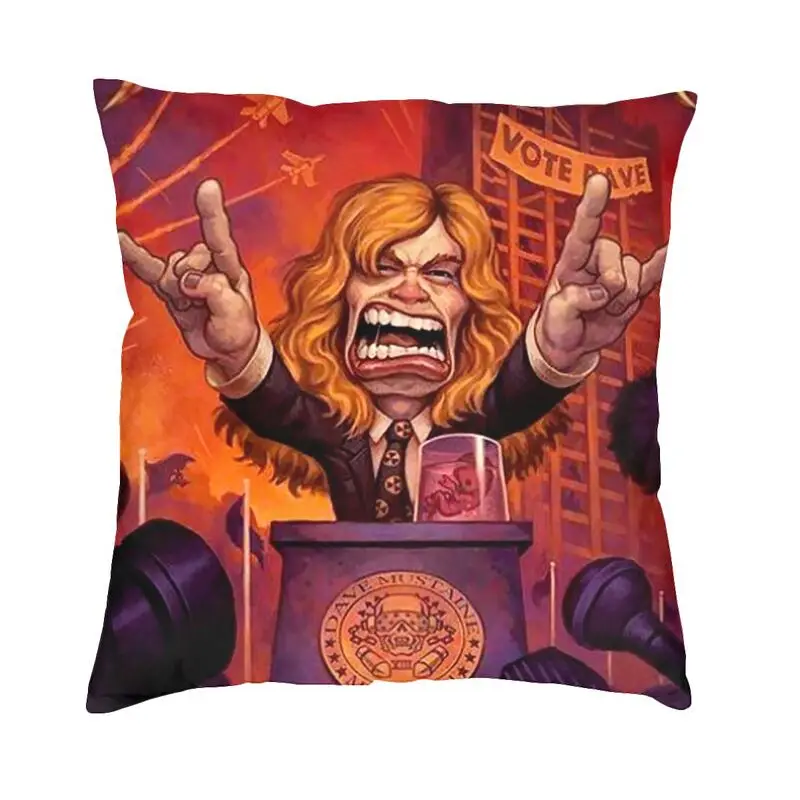 Megadeths nu metal orator capa de almofada dupla face rock band lance fronha para sala de estar fronha decoração de casa