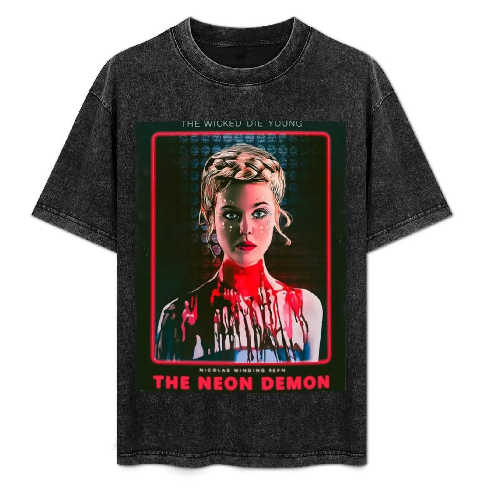 Red Woman The Neon Demon T-Shirt Casual Fashion Short Sleeve Cotton T-Shirt