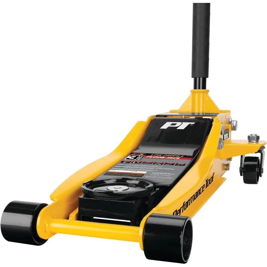 

W1626 3 Ton Rapid Lift Low Profile Floor Jack with 31 4 to 20Inch Lift Range for Automotive Repair and Maintenance in Tight Spa