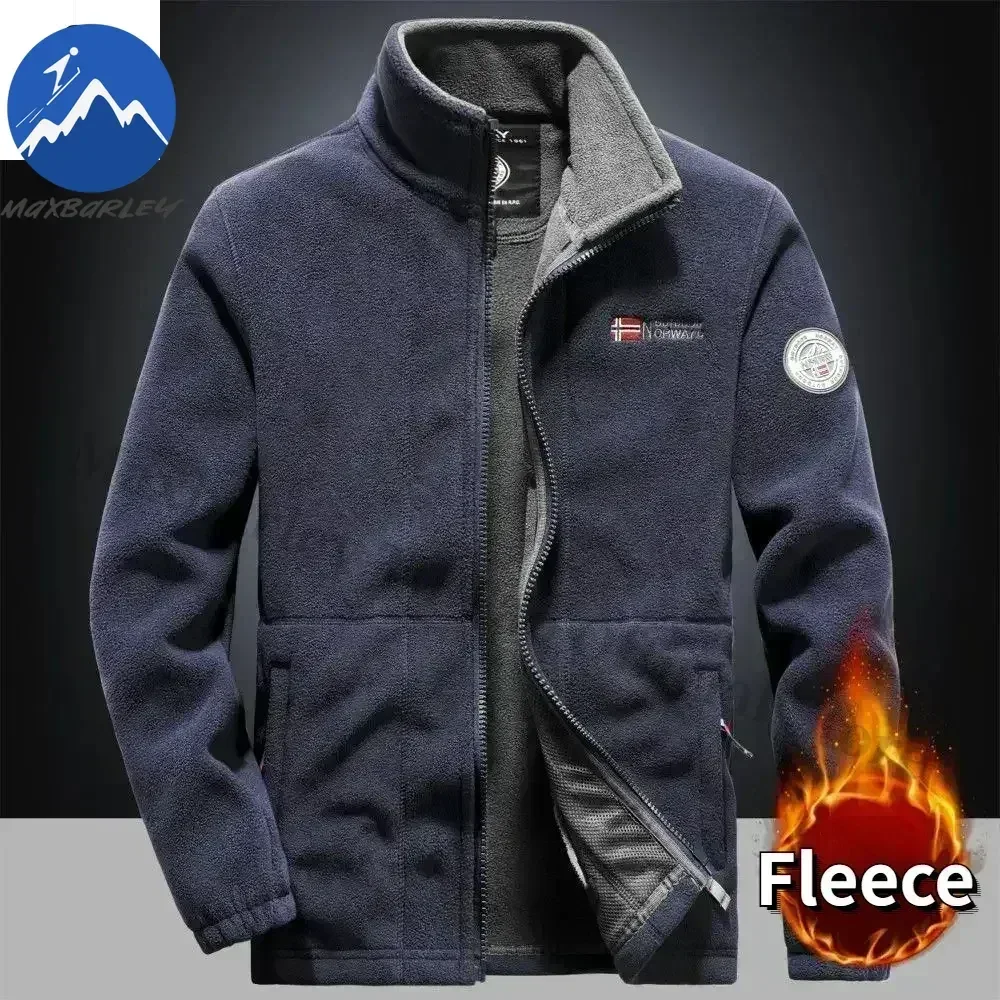 Maxbarley Fleece Jacket Men Black M 6