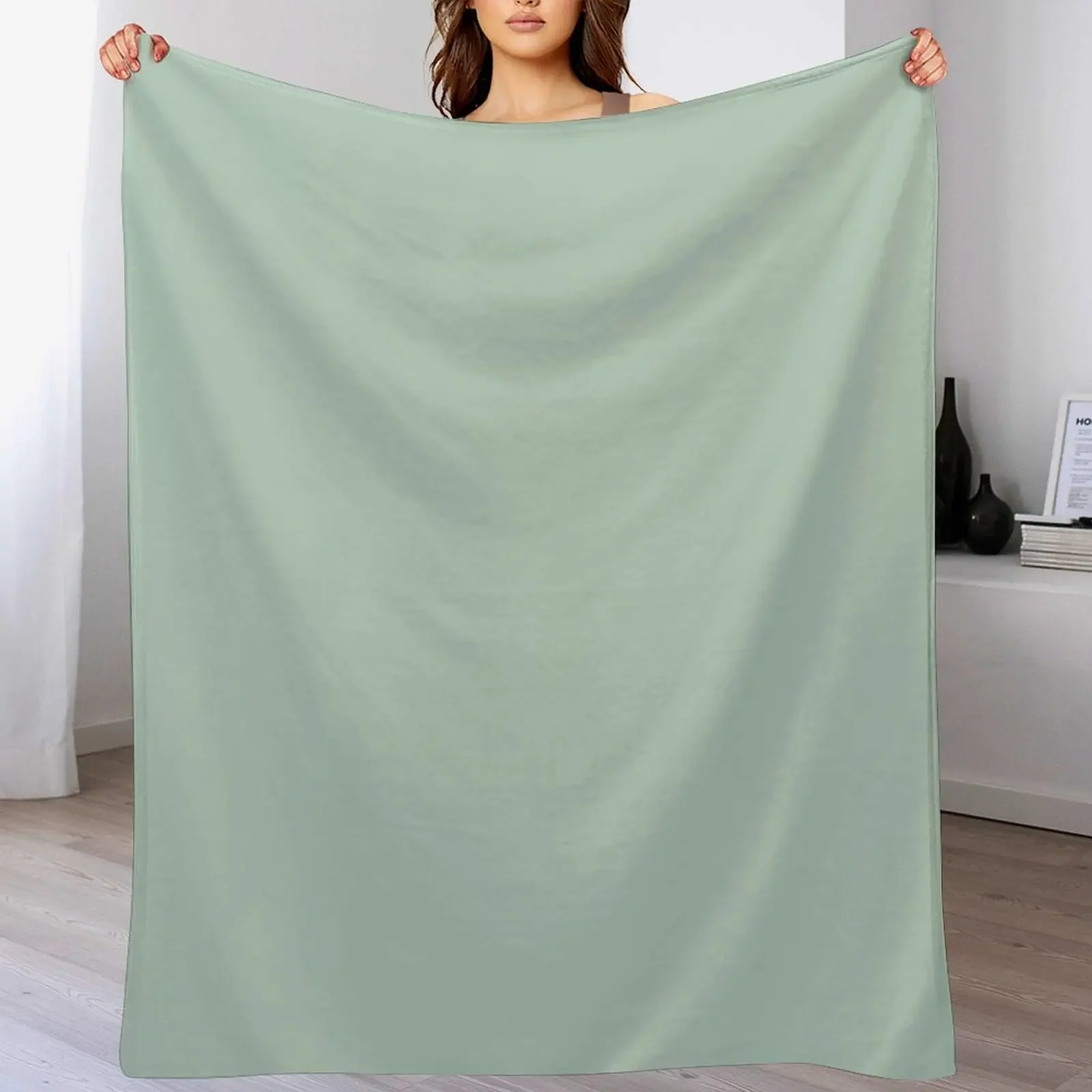 

Sage Green Throw Blanket for sofa Designers Thermals For Travel Summer Blankets