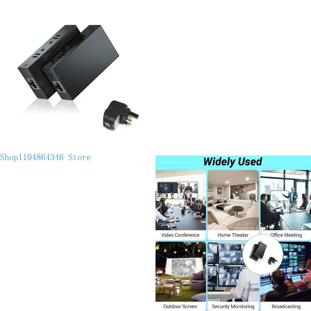 

5ASD RJ45 Ethernet Extender 60Meter 1080p. Поддерживает 1080p для потоковых устройств.