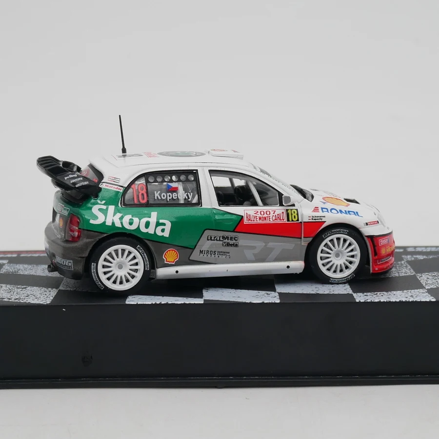 Ixo 1:43 Skoda Fabia WRC 2007 Jan Kopecky Diecast Car Model Metal Toy Car