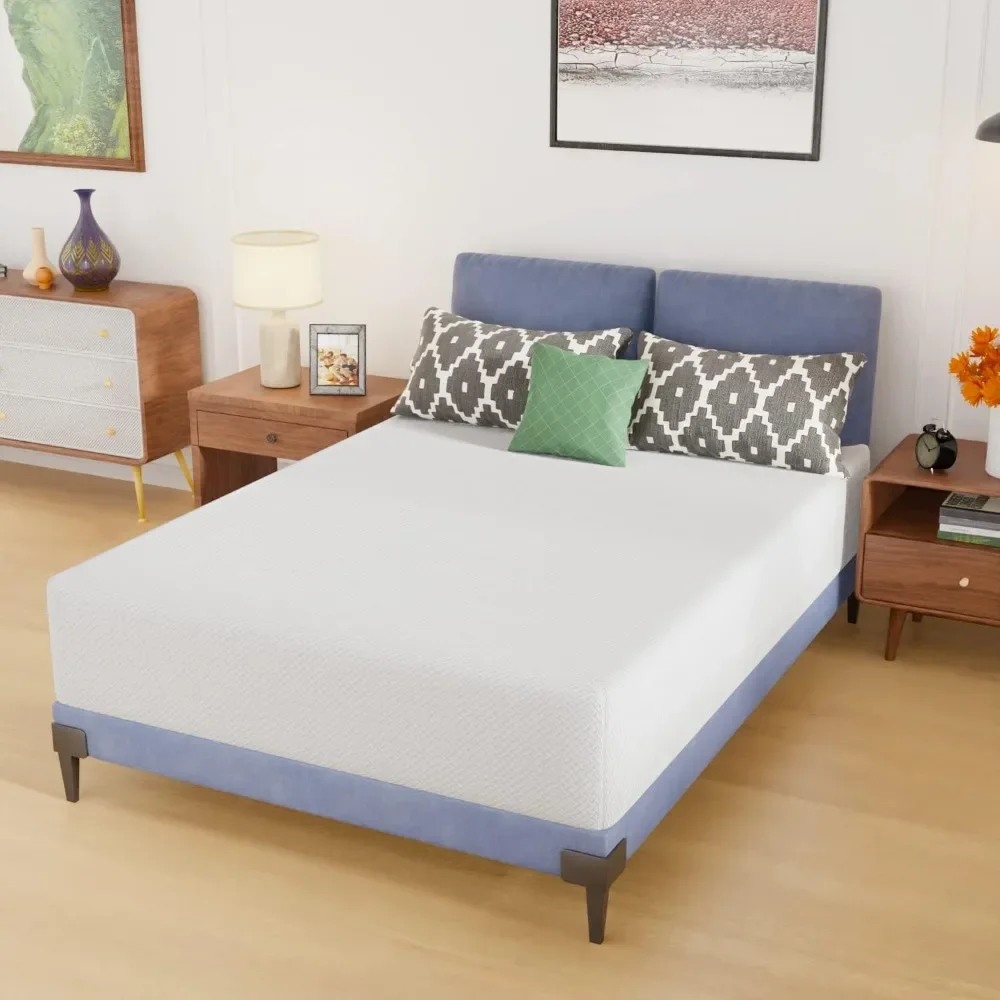Mattress 12 Inch Gel Memory Foam Mattress with Breathable & Washable Soft Fabric Zippered Cover,Supportive