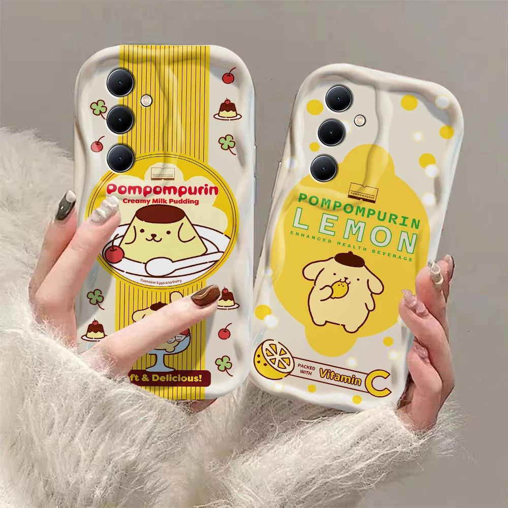

Sanrio Cartoon PomPomPurin 3D Wave Case For OPPO A98 A94 A93 A92 A79 A78 A76 A58 A57 A55 A38 A33 A17 A16 2020 4G 5G Back Cover