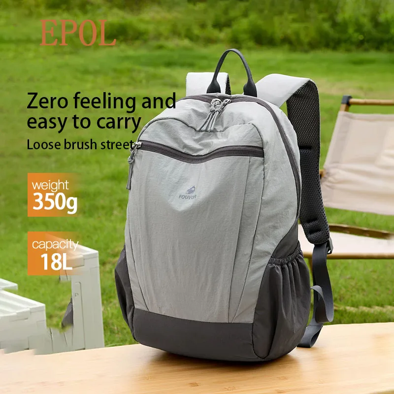 EPOL Women's Backpacks 2026 Trend Color Block Large Capacity Backpack Fashion Outdoor Travel Sports Student School Bags 3068-09