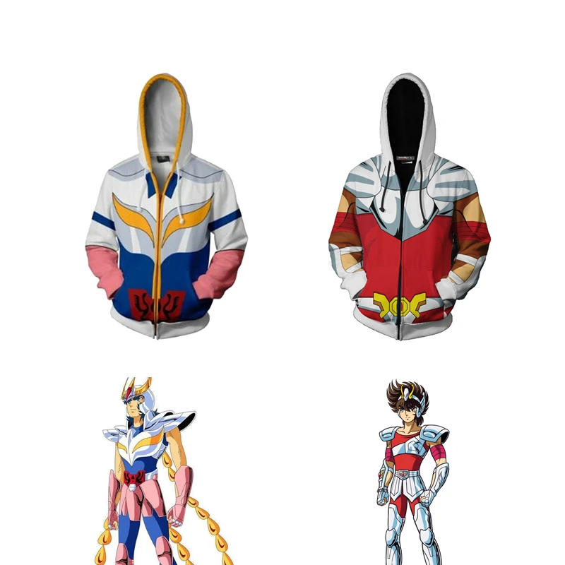 

Anime Saint Seiya Phoenix Ikki Cosplay Seiya Hoodie Men and Women Costume Popular Casual Sports Sweater 3D Printing