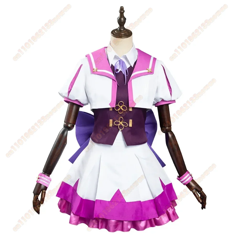 MINISO 2025 Kostum Cosplay Minggu Spesial Derby Cantik Pakaian Seragam Sekolah Setelan Karnaval Halloween