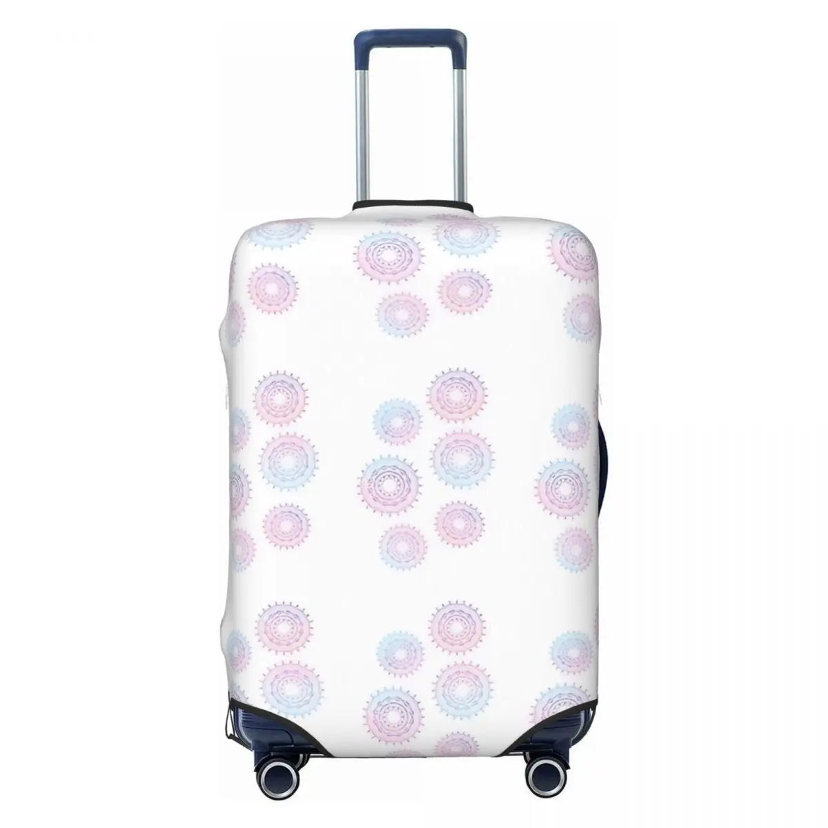 

Люминесцентный чехол для чемодана с радужной медузой, круизная поездка, отпуск, полезная защита чемодана