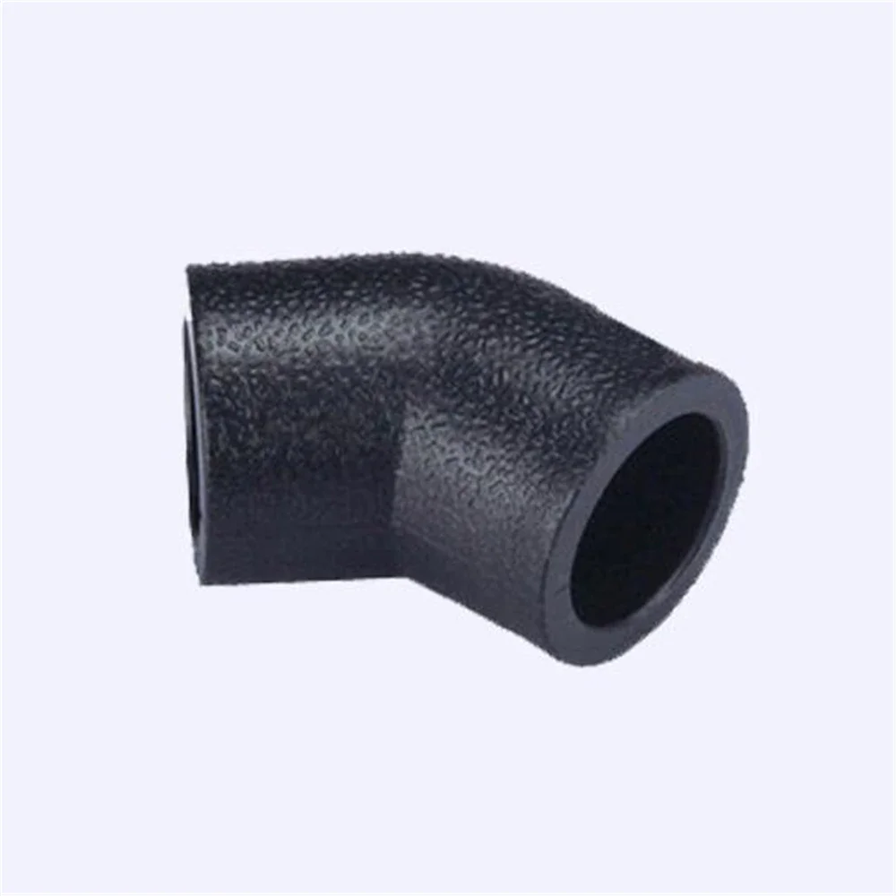 PE Hot Melt 45 Degree Elbow 20 25 32 40 50 63 75 90 110 Small Bend Socket Type Pipe Fitting Joint