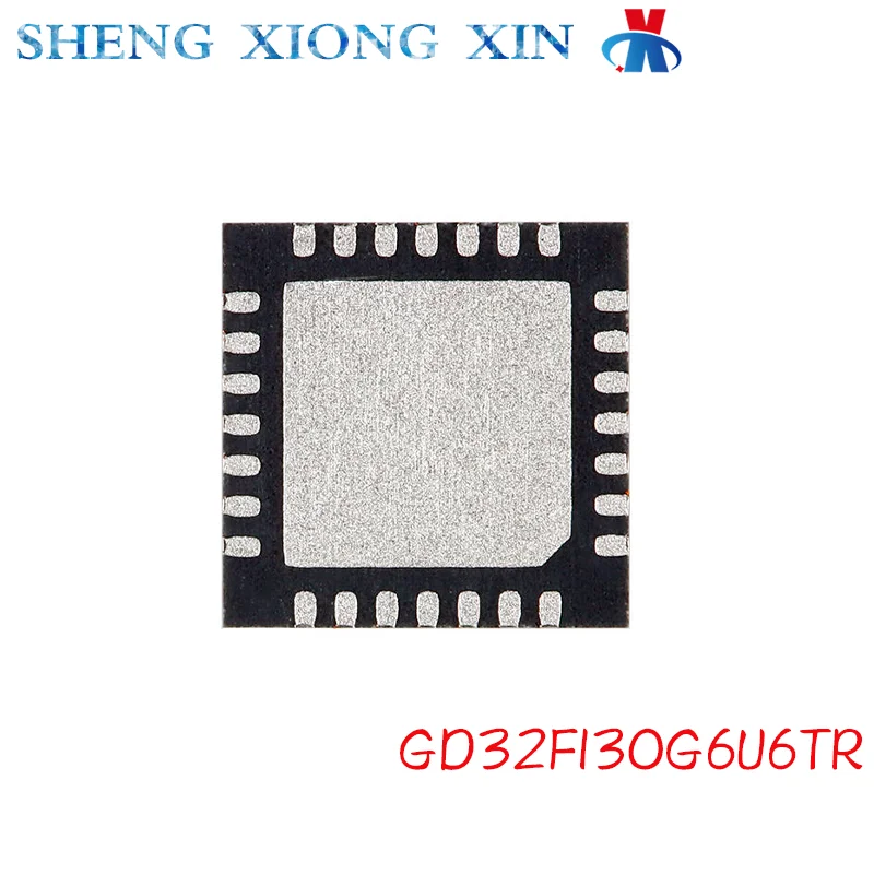 5pcs/Lot GD32F130G6U6TR QFN-28 Microcontroller Chips GD32F130G6U6 GD32F130G GD32F130 Integrated Circuit