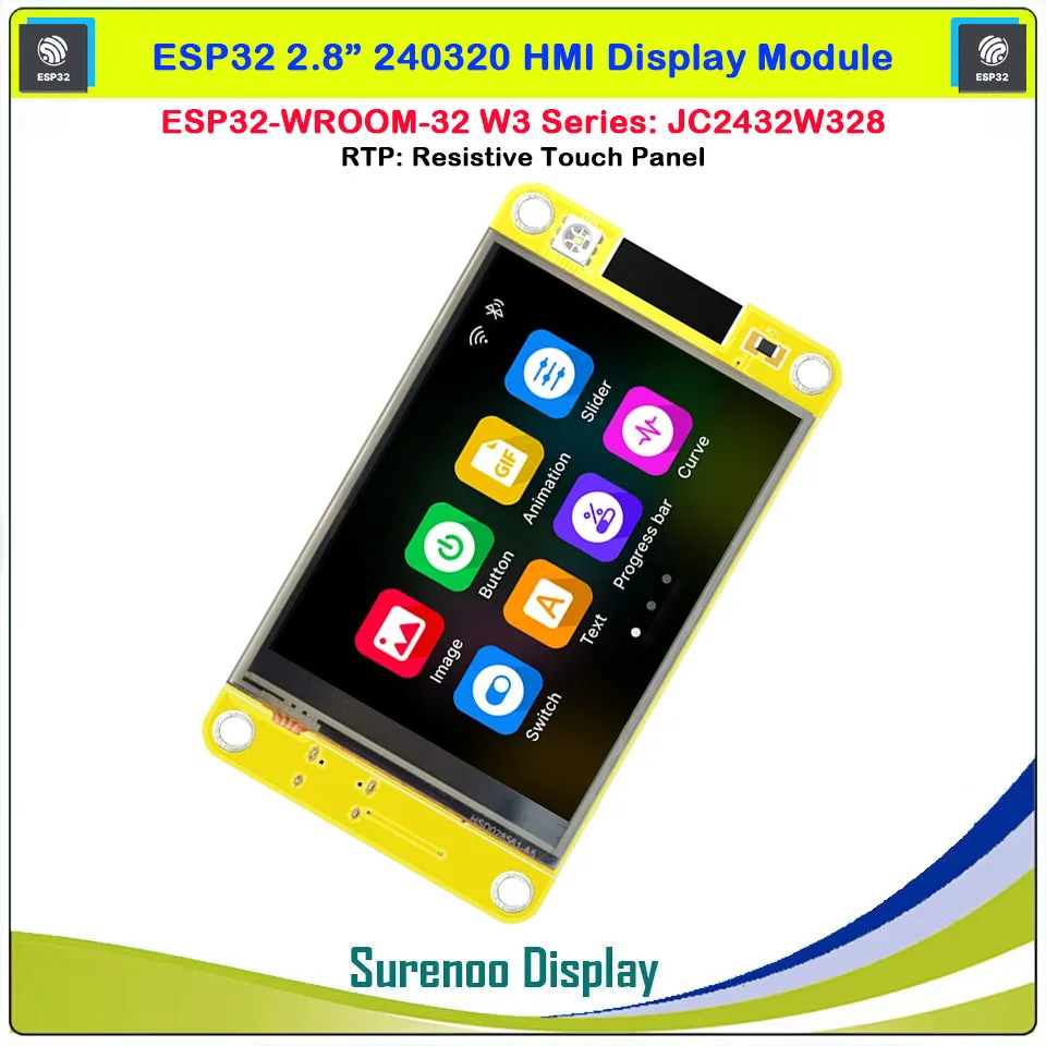Guition W3 HMI ESP32-WROOM-32 JC2432W328 2.8 بوصة 240*320 اللمس وحدة عرض إل سي دي لوحة الشاشة واي فاي بلوتوث PSRAM فلاش #3