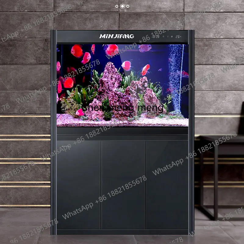 Aquarium living room small and medium-sized large simple modern water-free landscaping goldfish tank