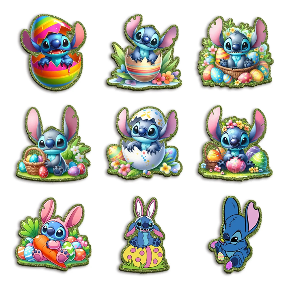 ديزني أرنب غرزة بيضة عيد الفصح 40 مللي متر 50 مللي متر بريق الاكريليك فلاتباك كرام الحرفية ل جراب هاتف شارة قلادة DIY بها بنفسك الانحناء