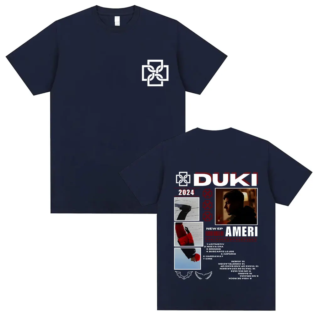 Hip Hop Rapper Duki Antes De Ameri Graphic T Shirts Men Women's Casual Oversized Short Sleeve Unsiex Fashion Streetwear T-shirt