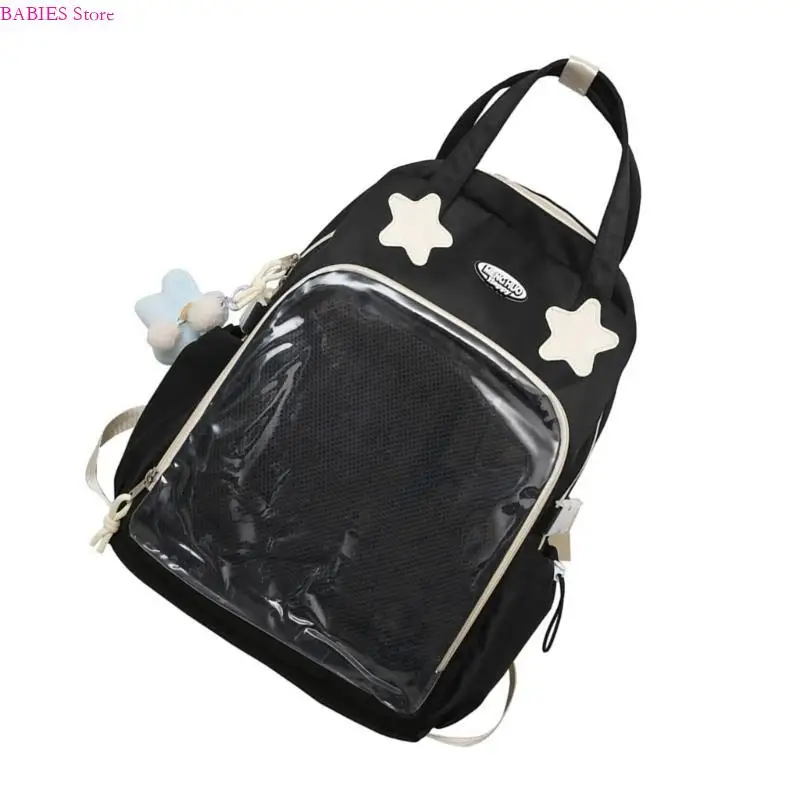 

C9GB Ita Bag Backpack Purse Clear Shoulder Bag Transparent School Bag Daypack Gifts