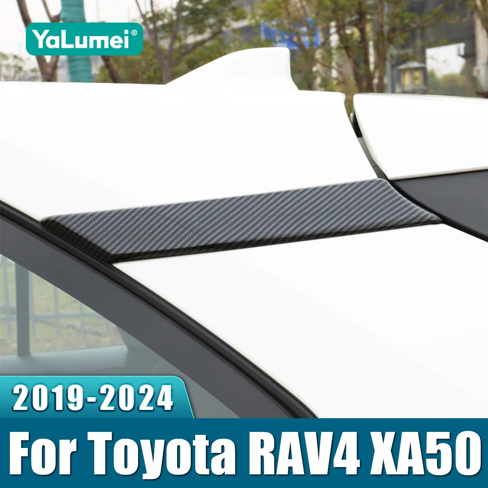 

Для Toyota RAV4 XA50 2019 2020 2021 2022 2023 2024 RAV 4 Гибридная задняя оконная стойка C Накладка на заднюю панель автомобиля Внешние аксессуары