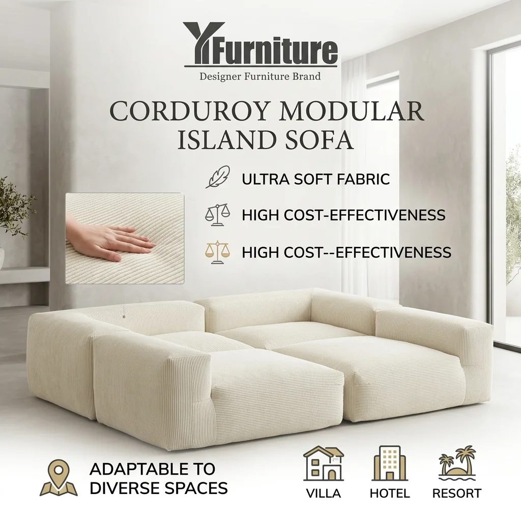 Modern Compressed Sofa Bed Volume Sofa Set Revolving Apartment Villa Use Lightweight Modular Design Vacuum Boneless Sponge