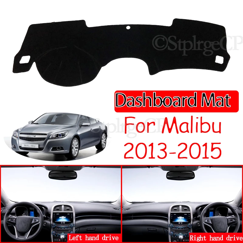Anti-Slip Mat Dashboard Cover Pad Sunshade Dashmat Carpet Car Accessories for Chevrolet Malibu 2013 2014 2015 8th Gen MK8 Holden