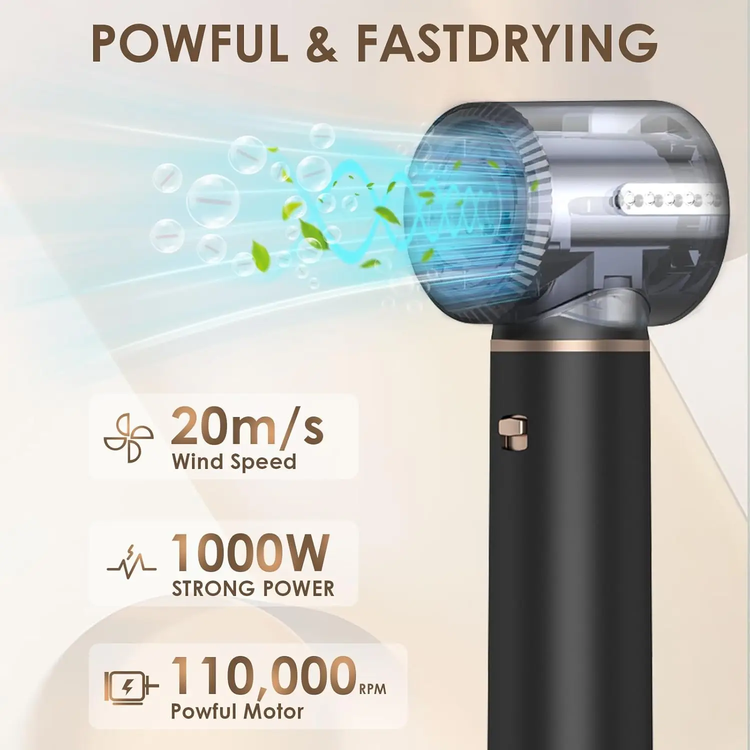 Brosse sèche-cheveux 5 en 1, ensemble de brosses pour sèche-cheveux à ions négatifs, mise à niveau de la brosse à Air chaud, rouleau à friser, fer à friser