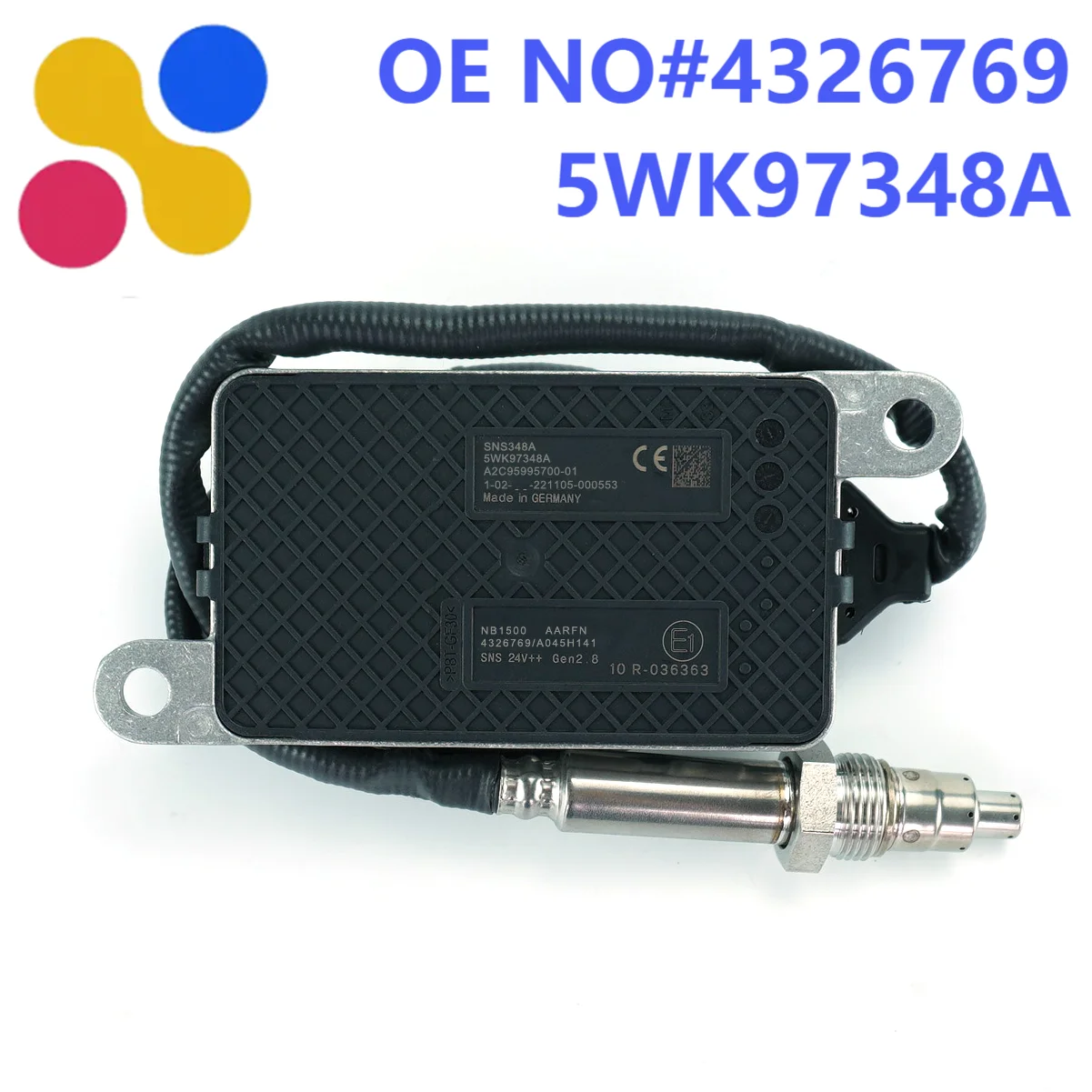 

5WK97348A 4326769 5WK9 7348A NOx Sensor High Stability Nitrogen Oxide Sensor for DAF Truck 24V Factory Hot Sales Auto Car Part