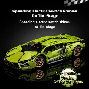 toylinx 1280pcsテクニカルビルディングブロックレーシングカーモデルリモートコントロール電気rcカーバージョンオプションの建設おもちゃ 12ベストセールスLEGOテクニックRCカー-1