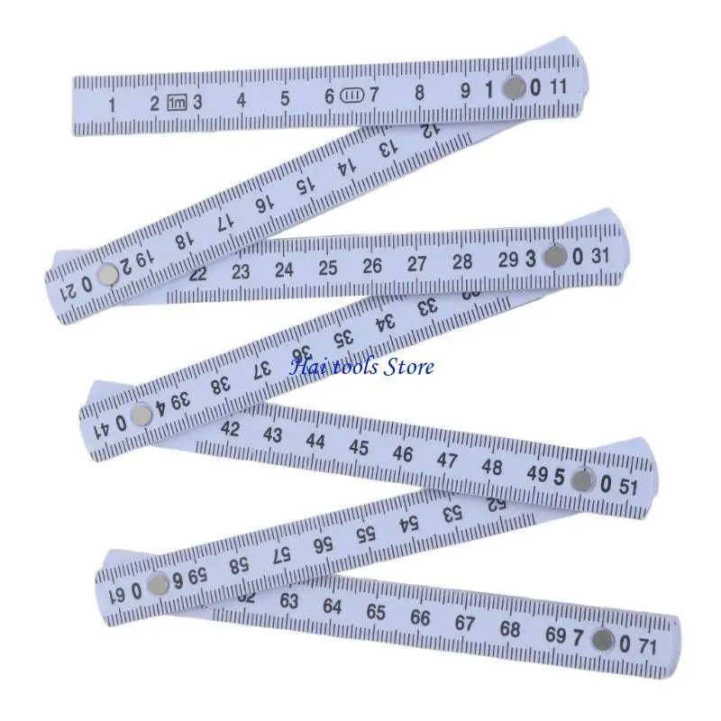 X37E Hand 1meter  Plastic Foldable Ruler Metric Ruler Upgrades for Accurate Measurements