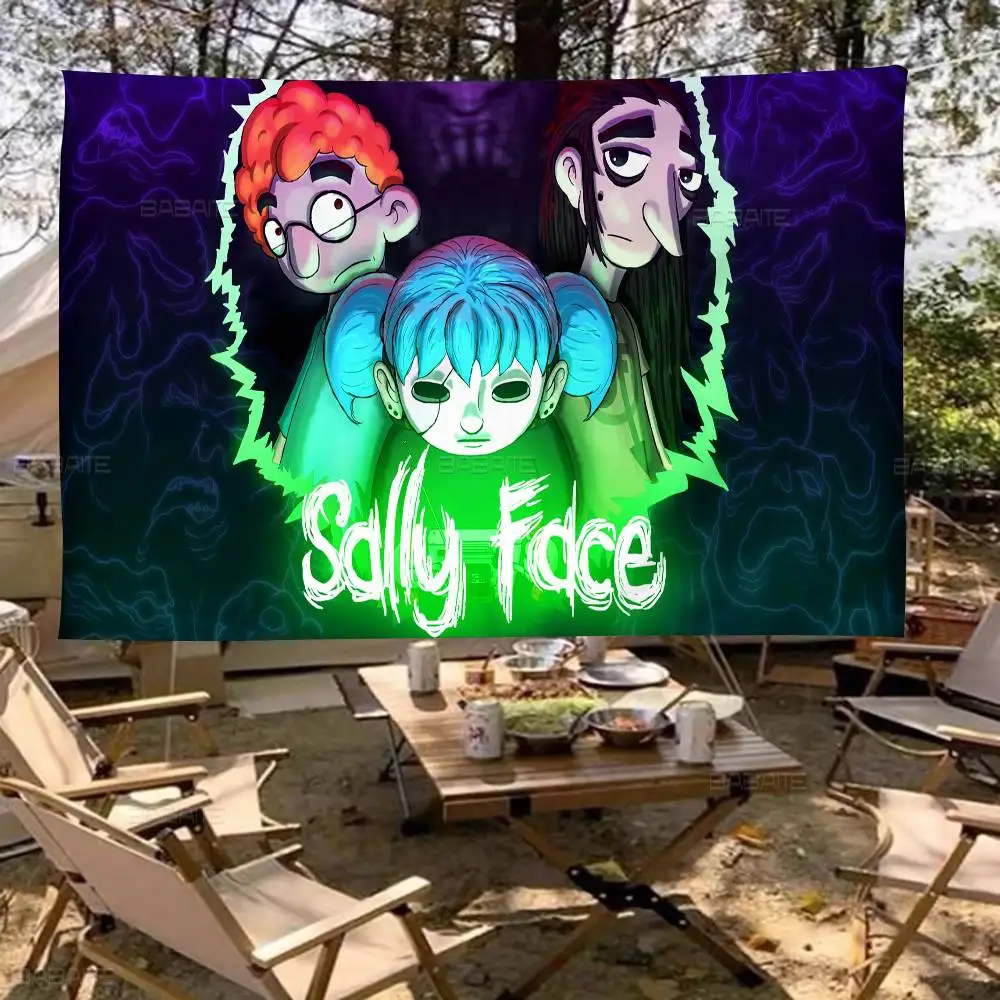 Game S-Sally F-Face Cartoon Flag Art Science Fiction Room Home Decor Wall Hanging Home Decor Banner