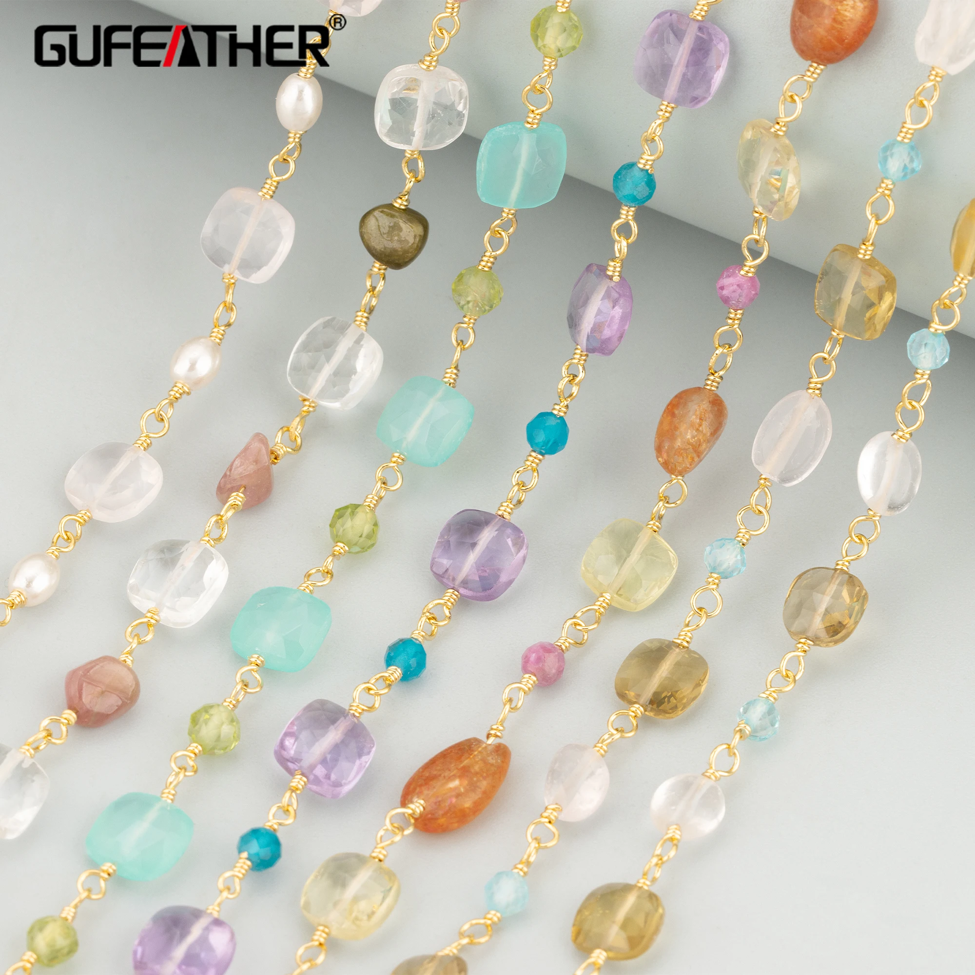 

GUFEATHER, 50 см/лот, C462, цепочка, позолота 18 карат, медь, без никеля, натуральный камень, ручная работа, изготовление ювелирных изделий, браслет, ожерелье своими руками