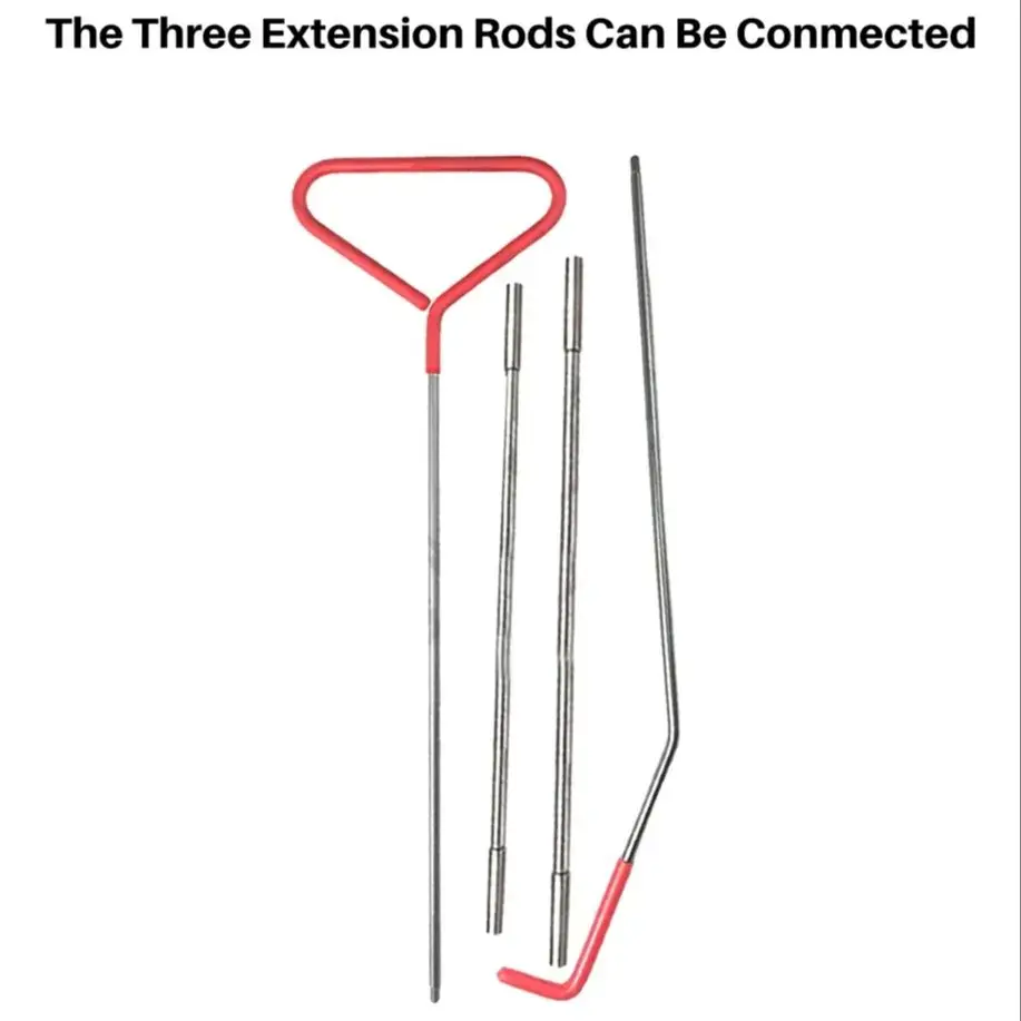 Outils de serrurier automobile pour fermeture de porte de voiture d'urgence 4 pièces