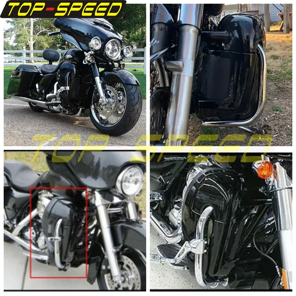 Motorcycle Left+Right Side ABS Lower Vented Leg Fairing Cover Box For Harley Touring Road King Street Glide FLT FLHT FLHRC 83-12