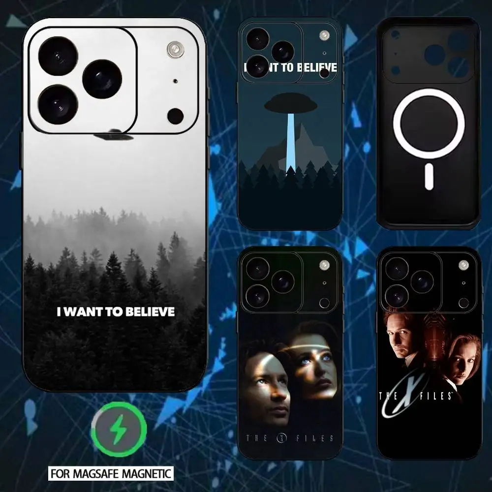 

UFO TOP SECRET x-files Phone Case For iPhone 17,16,15,14,13,12,Plus,Pro,Max For Magsafe Magnetic Wireless Charge